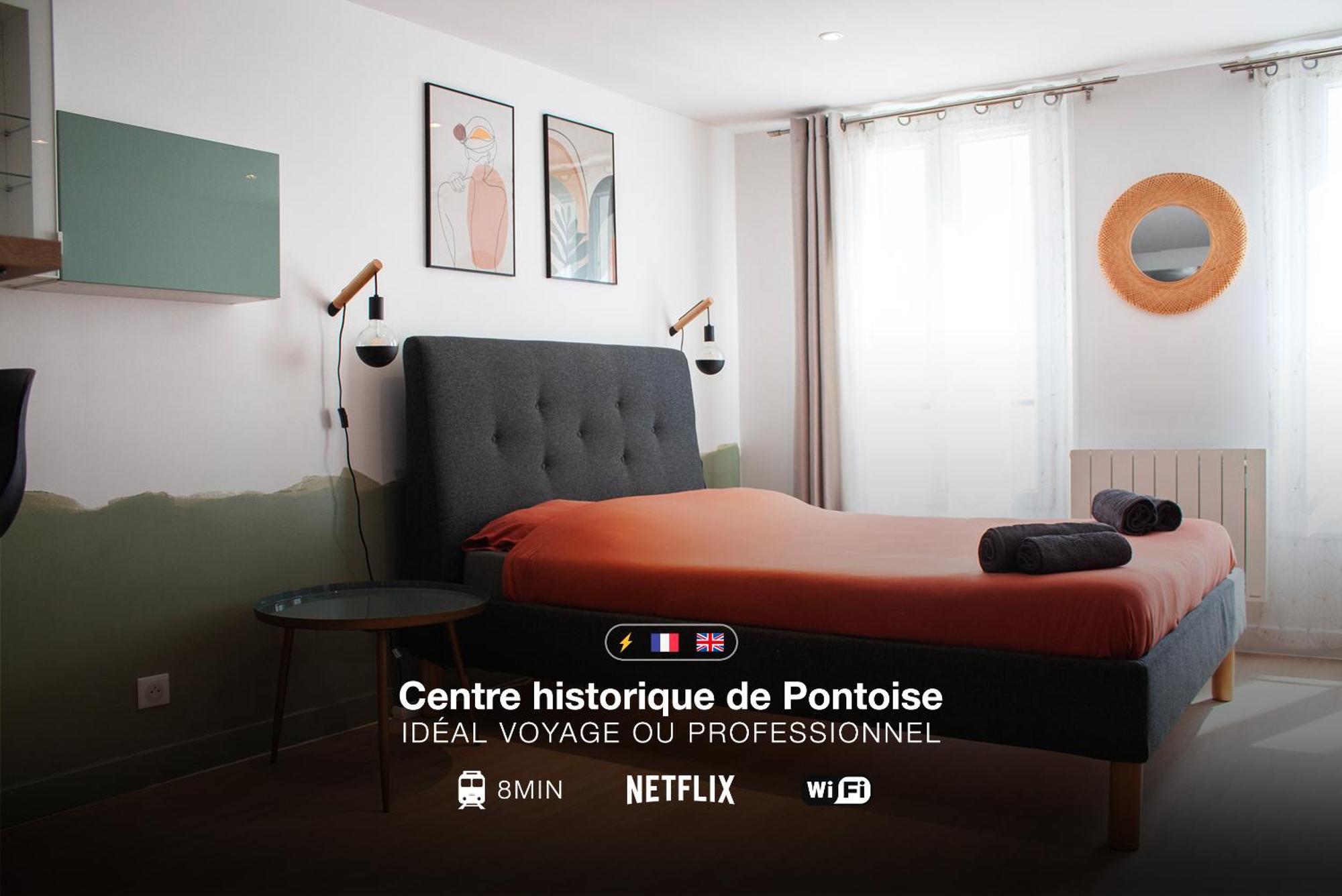 Apartmán Studio Cosy En Plein Coeur Historique De Pontoise Exteriér fotografie